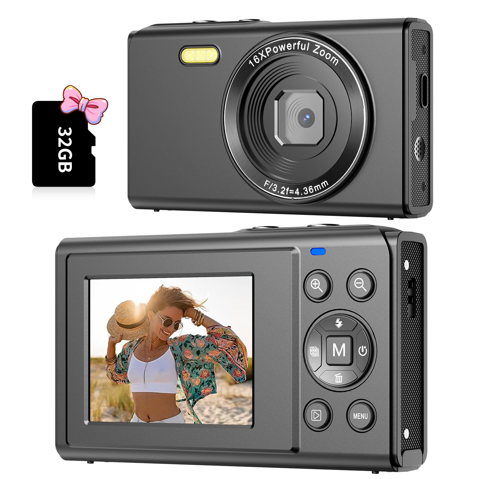 Amazon.co.jp: デジタルカメラ 1080P FHD 子供用デジタルカメラ 32GB