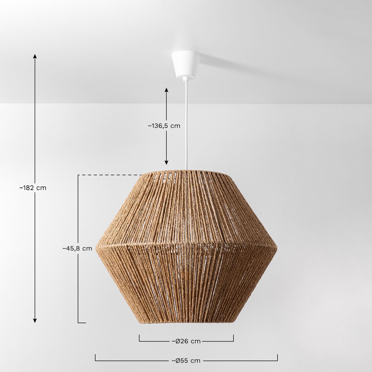 SKLUM Lampada da soffitto per Esterno in Carta Intrecciata Sabar - Ø55 cm