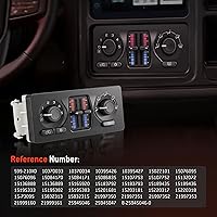 Vista 5 de 599-210XD Módulo de Control de Clima Panel de Control de AC Compatible con Vehículos Chevy GMC Buick Cadillac Isuzu Saab 2003-2007 - Silverado