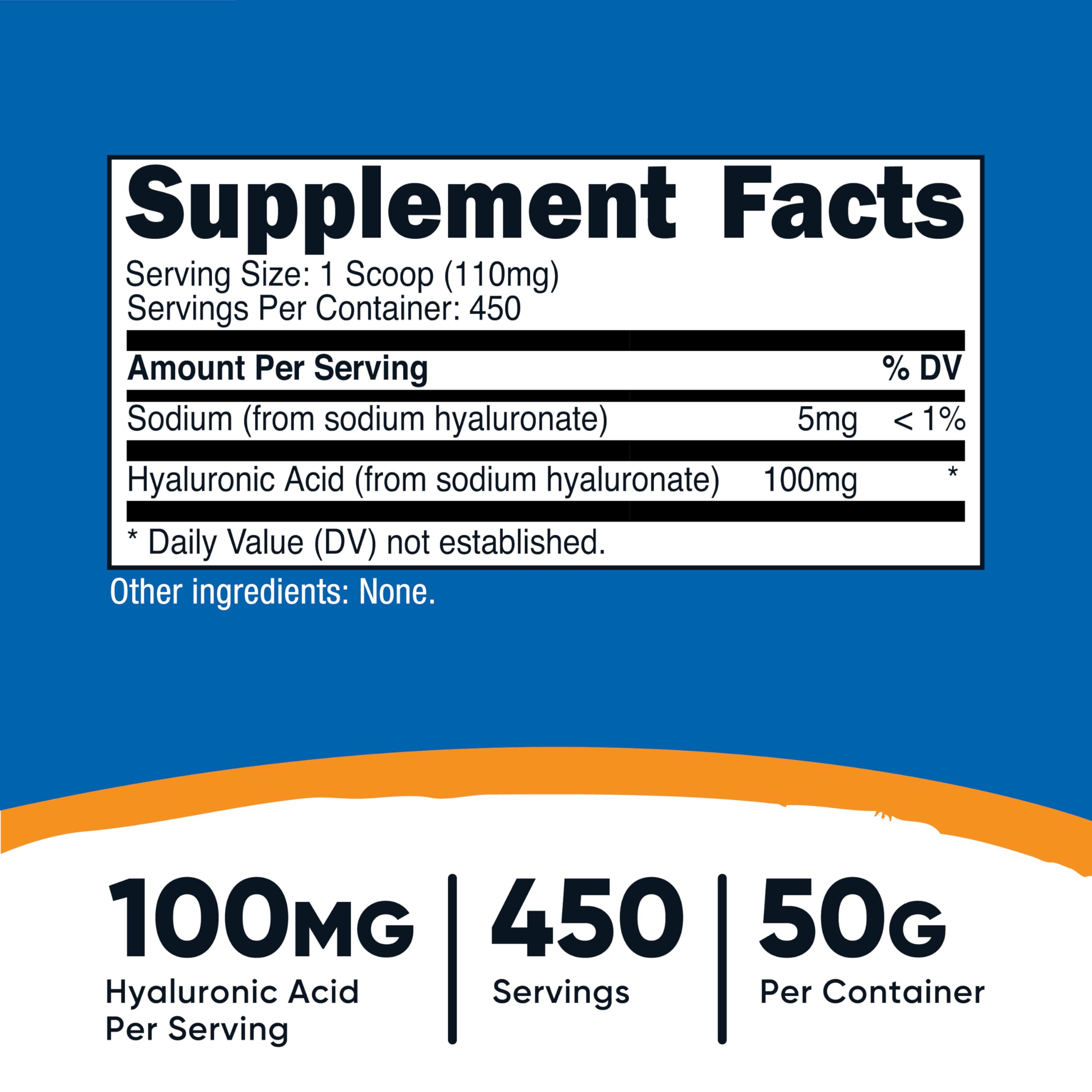 Nutricost Hyaluronic Acid Powder (50 Grams) Water Soluble, Fine Powder — Amazon image 2