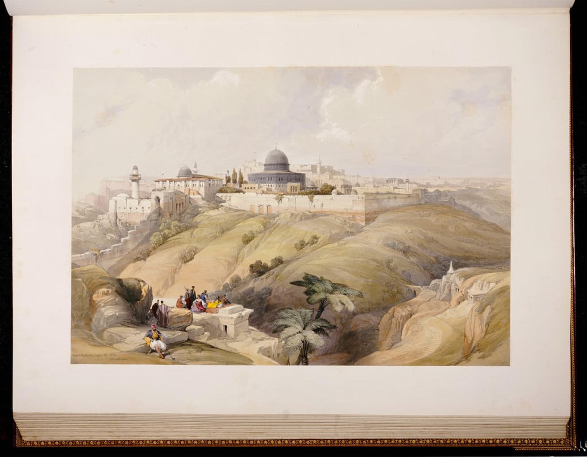 ARTXLXXBN Famous Art Print Poster Vintage Wall Art Jerusalemengraved by David Roberts Canvas Art Poster for Home Decor 60x90cm