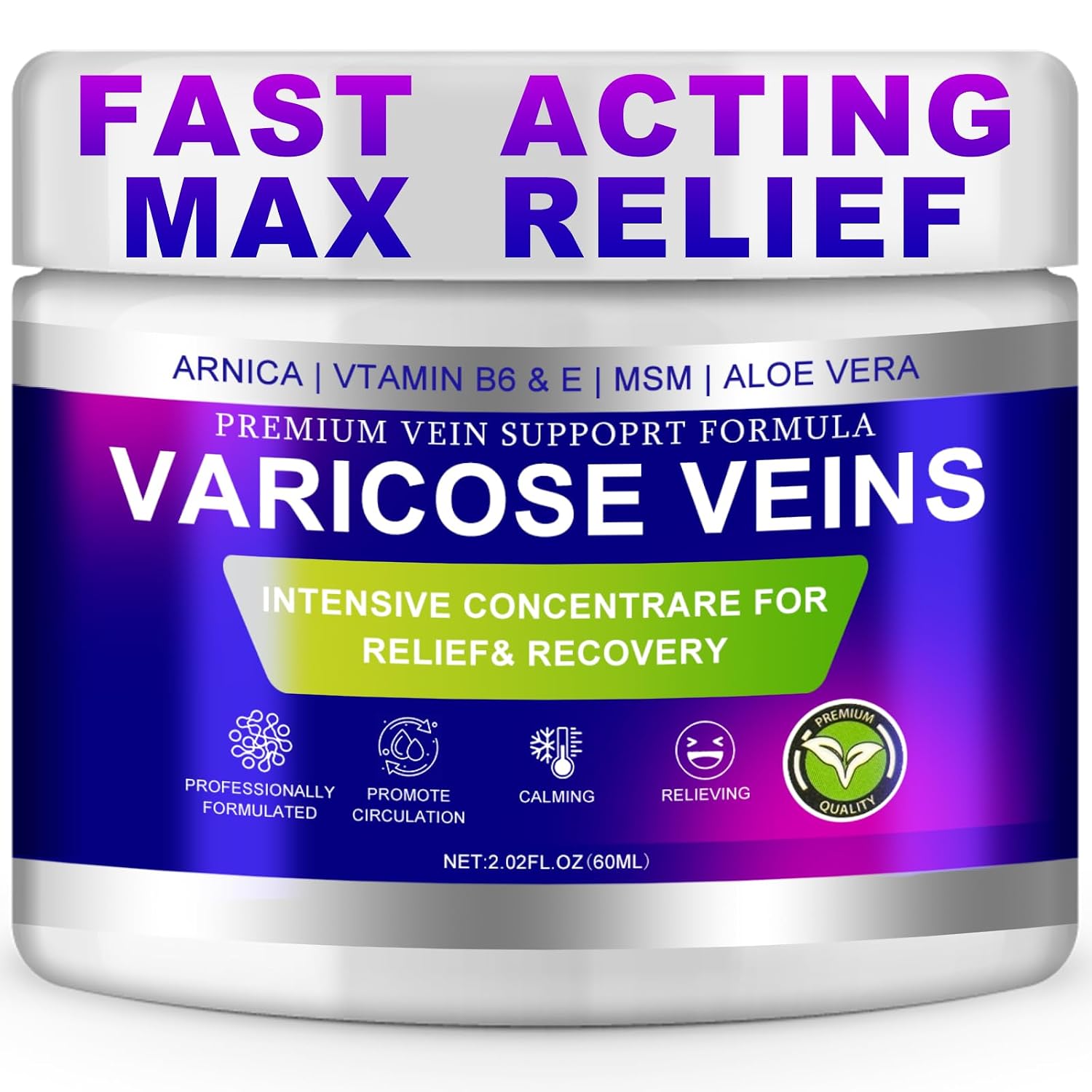 Varicose Veins Cream for Improved Leg Circulation | Relief