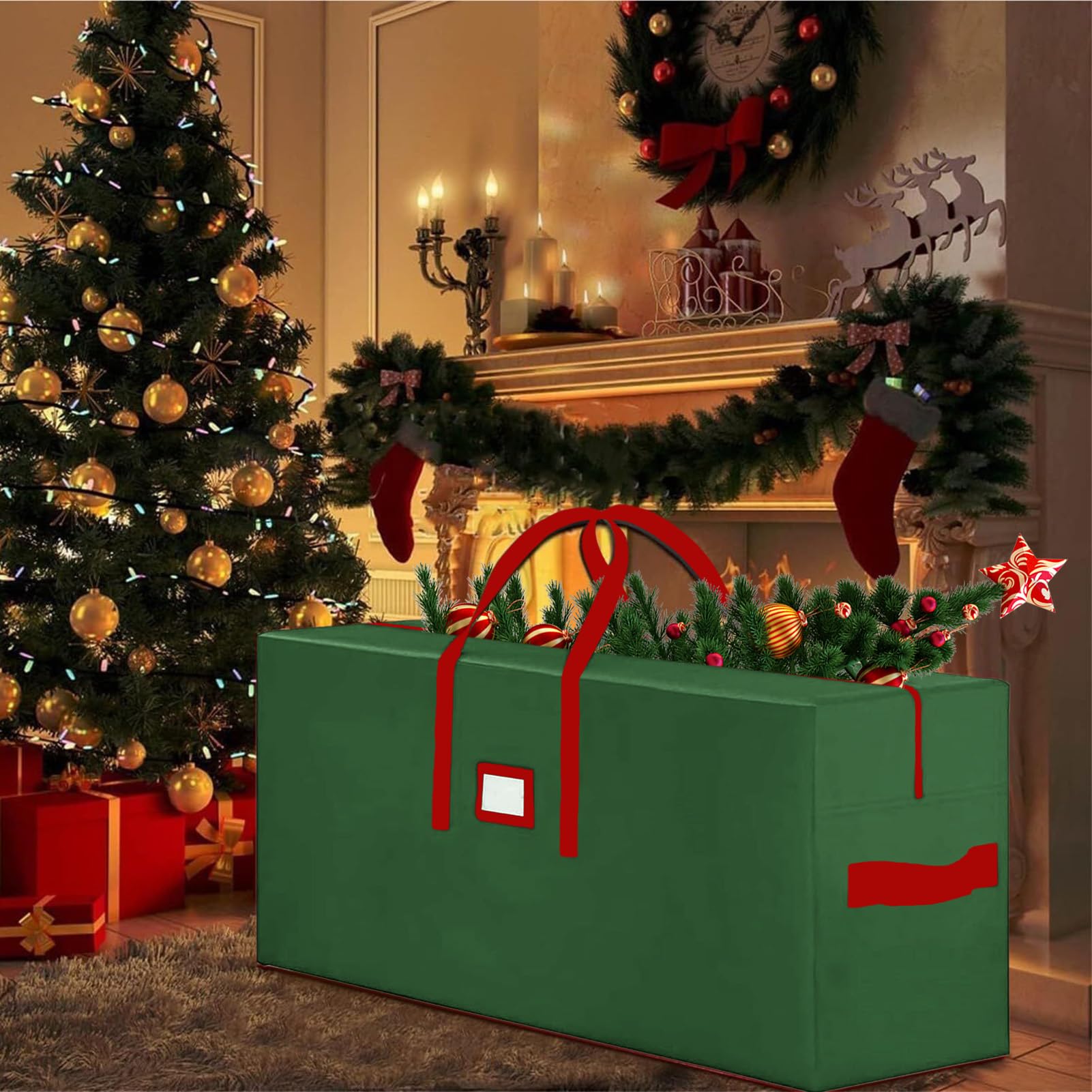 Aufbewahrungsbeutel Für Bäume - Wasserdicht Und Reißfest | Künstlicher Weihnachtsbaum Aufbewahrungstasche - Für Reisen, Küche, Schlafzimmer, Universität, Garage, Umzug, Packen und