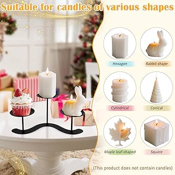 【美品】①アイアン/キャンドルホルダー②葉っぱ柄入白いキャンドル3本③予備の蝋燭 Amazon.co.jp: キャンドルホルダー 2個 キャンドルスタンド 燭台