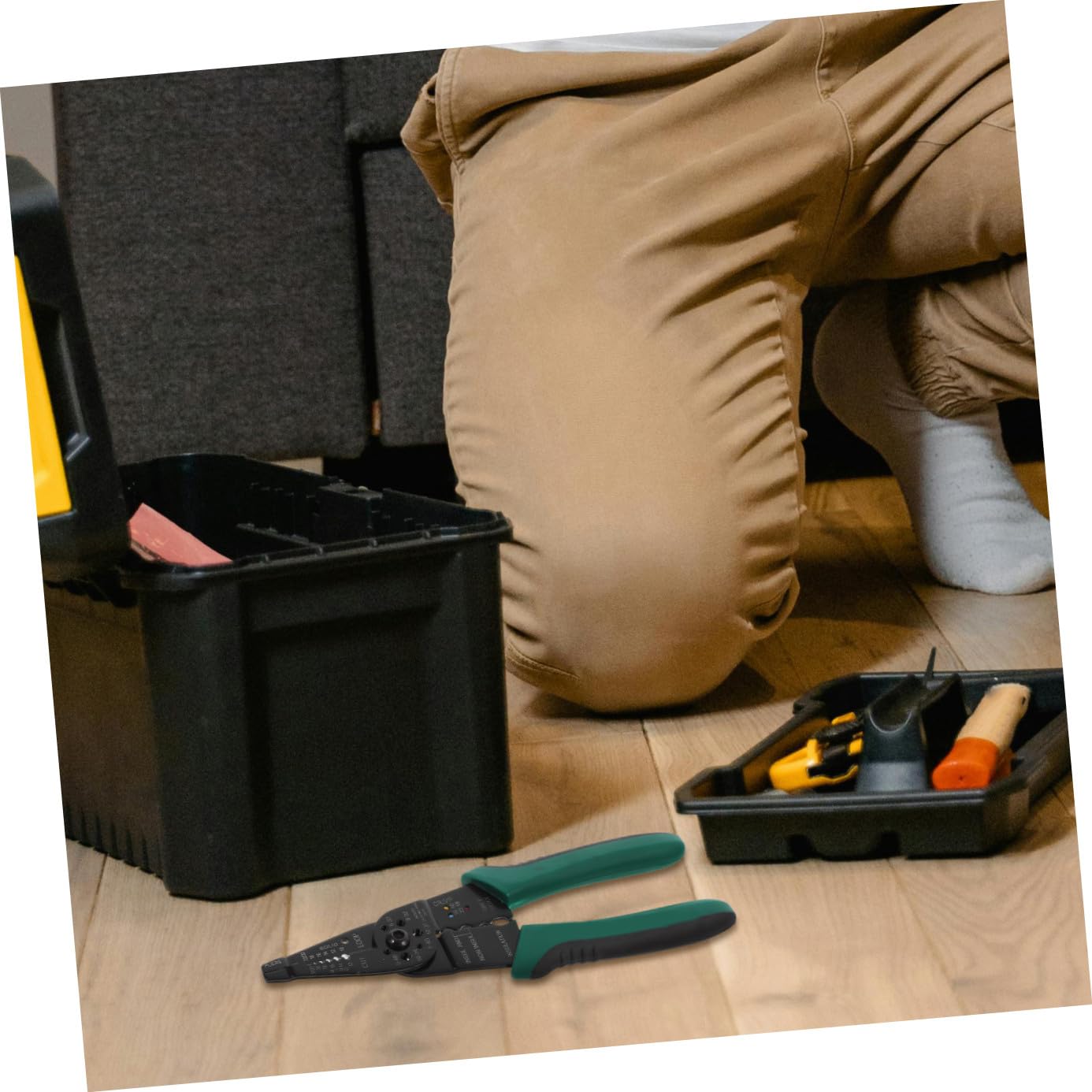 Hemobllo 2 Pezzi Pinza Spelafili e Crimpatrice Manuale Multifunzione per Elettricisti con Meccanismo Cricchetto per e Crimpatura Efficiente Impugnatura Ergonomica Antiaffaticamento