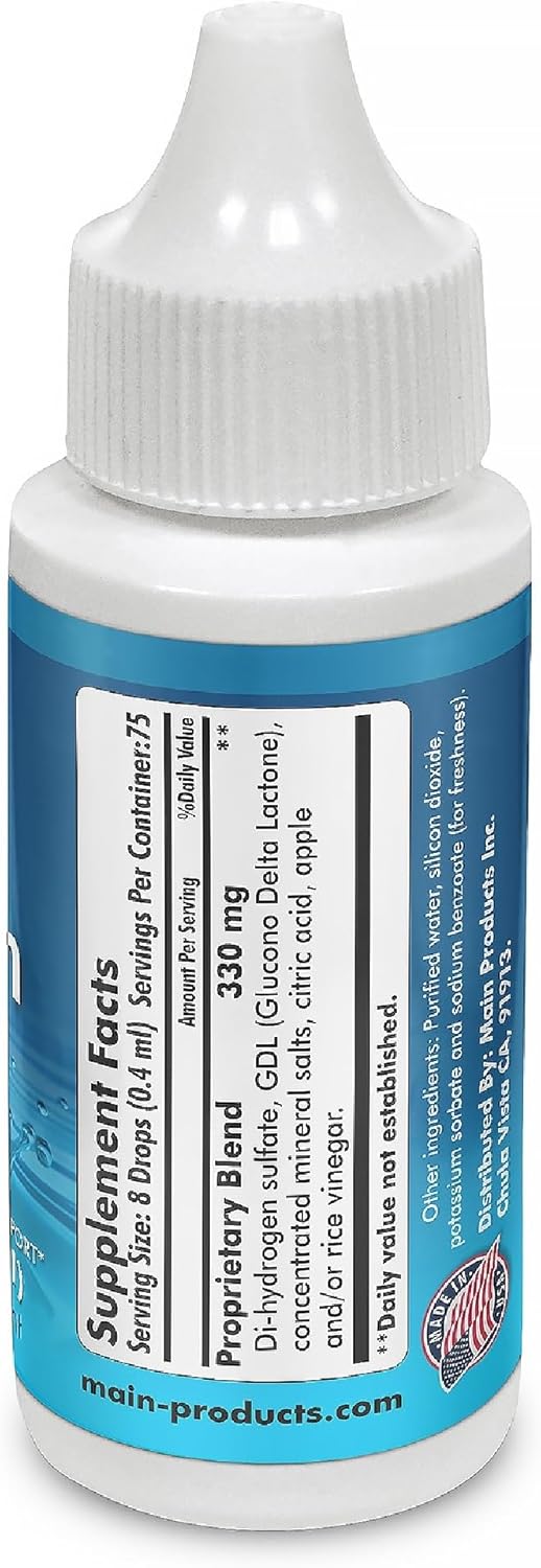 Liquid Oxygen Drops - Mineral Liquid Dietary Supplement - Concentrated Mineral Blend - Easy-to-Use Liquid Drops - 1 fl oz (30 ml) - Up to 75 Servings.