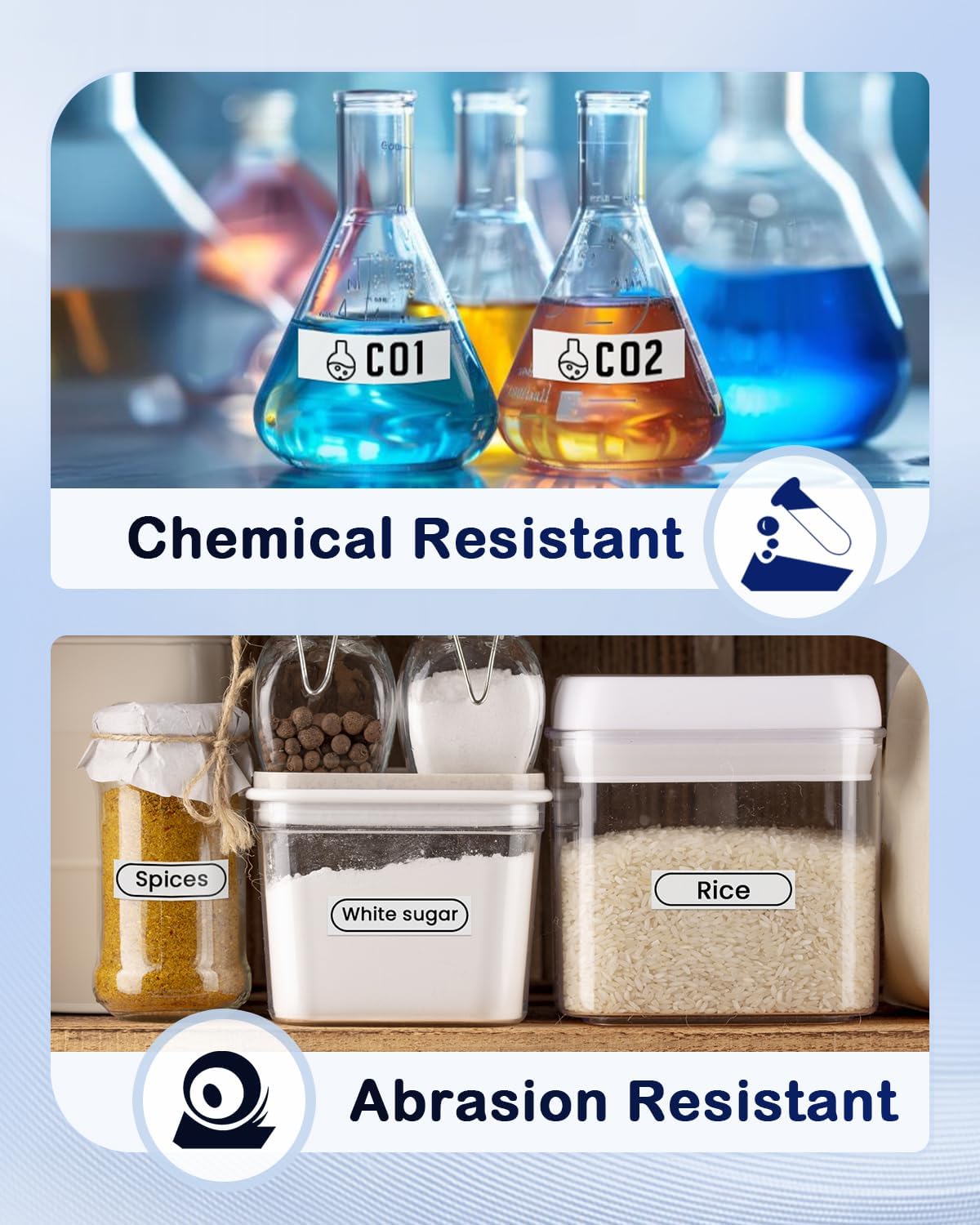 Anycolor TZe-241 TZ Tape 18mm Laminated White Replacement for Brother P Touch 3/4'' (0.7") Label Maker Tape TZe241 for Brother Ptouch PT-D400 D410 D600 D610BT D460BT Refills, 5-Pack - Image 6