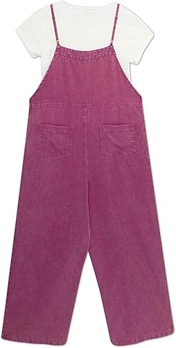 Speechless girls Overalls Jumpsuit(Dark Rose,Small)