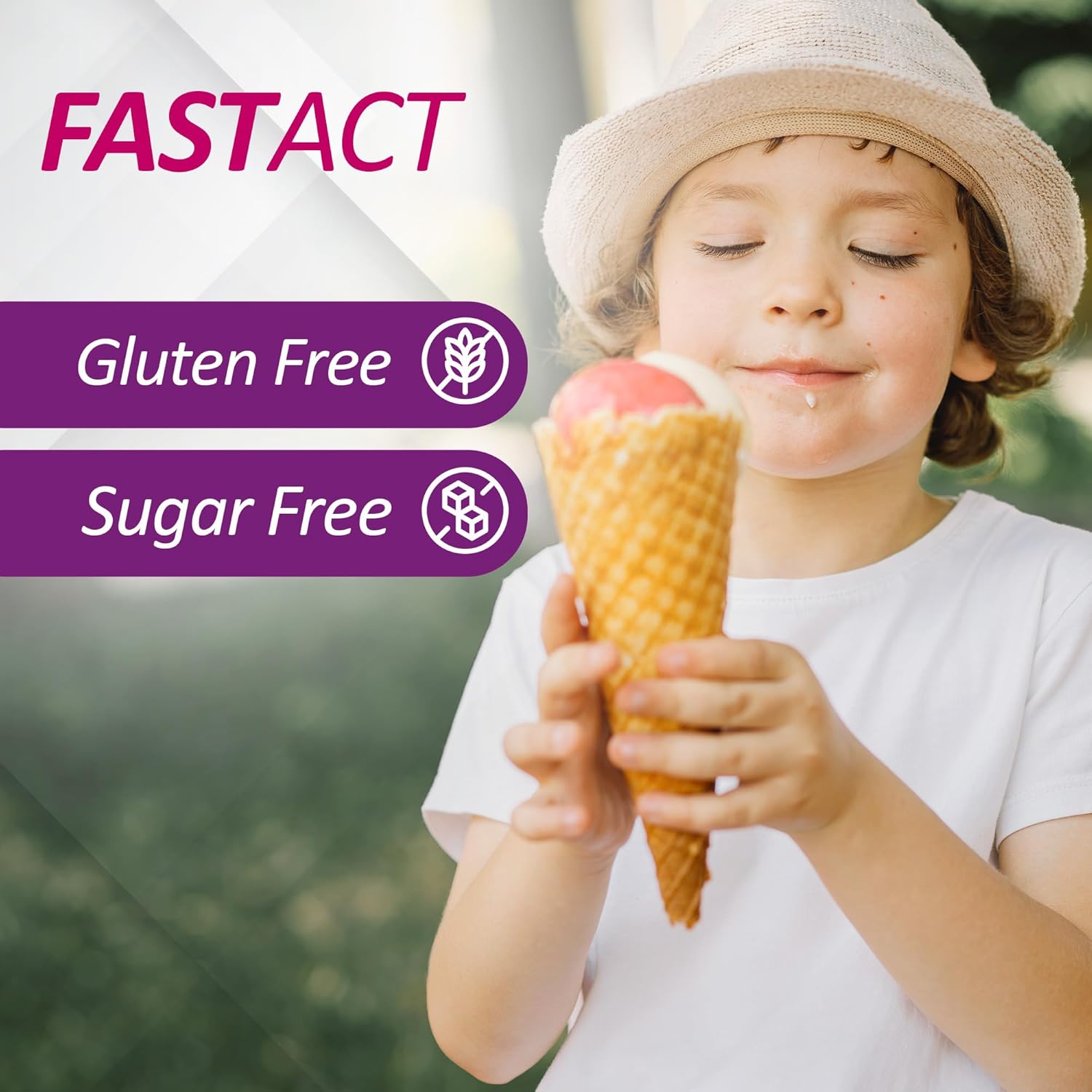 Lactase Enzyme 120 Tablets Strawberry - 9,000 FCC - Dietary Supplement - Quick Results for Dairy Ingestion, Fast Act Quick Dissolve in Your Mouth - SENSILATTE