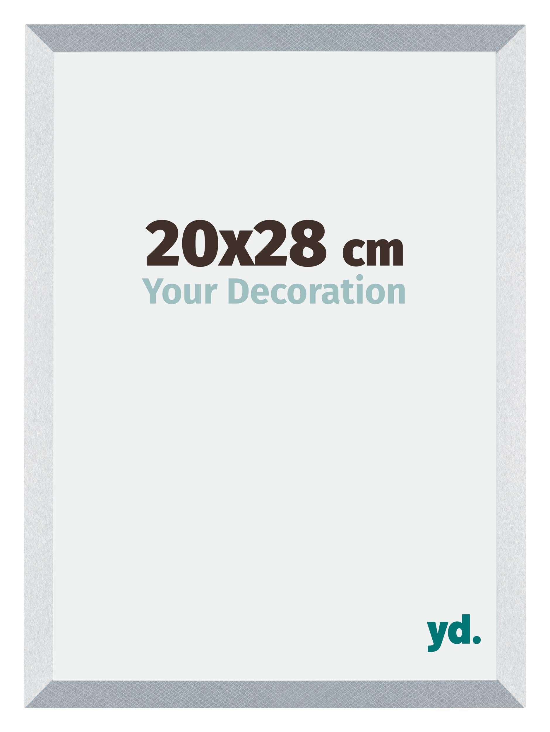 Your Decoration - Picture Frame 20x28 cm - Aluminum Brushed - Decorative Wall Frame in MDF with Antireflection - Frame 20x28 - Mura — image 1