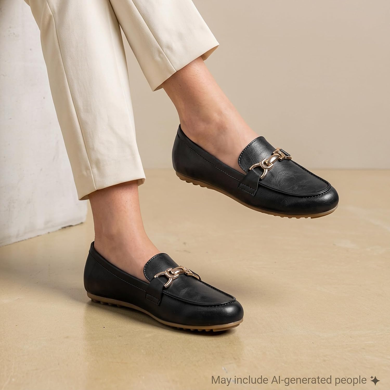 FITORY Loafers for Womens Dress Shoes Slip on Flats Work Business Casual