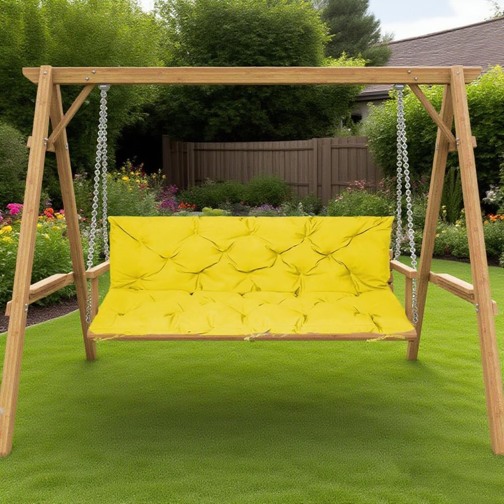 Coussin de balancelle de rechange imperméable et épais 120cm pour jardin extérieur