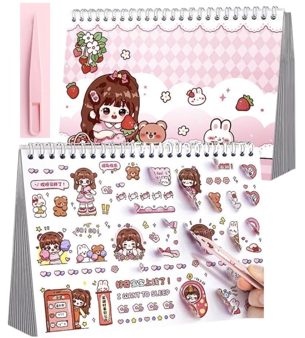 FAMOUS QUALITY 50 Sheet DIY 3D Sticker - Scene Collection Book for Kids, Adults, Cute Make Your Own Shop House Stickers for Gifts, Stickers Therapy, Adult Relief, Stress, Pass The Time, Play Park — Amazon image 11