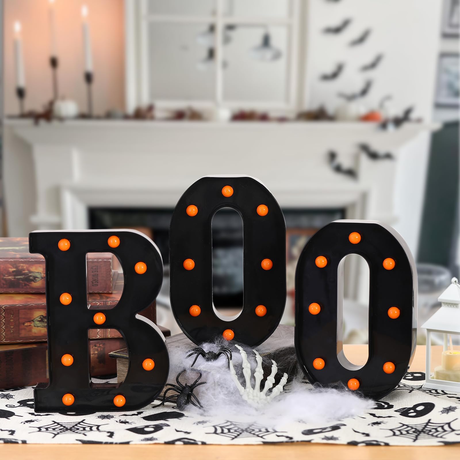 Halloween BOO Marquee Light Up Letters -5 Halloween BOO Marquee Light Up Letters -5