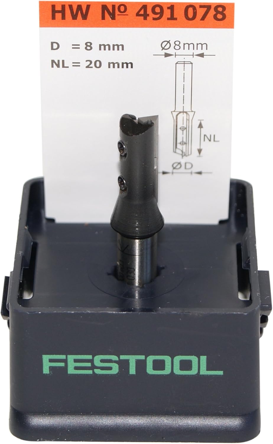 Festool 491078 Straight Bit HW 8x20mm - Straight Router Bits - Amazon.com