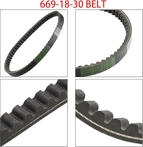 Miniatura 4 de 669 18 30 V-Belt CVT Correa de transmisión para GY6 49cc 50cc 139QMB Scooter ciclomotor ATV Go Kart Roketa Taotao Vespa Jonway