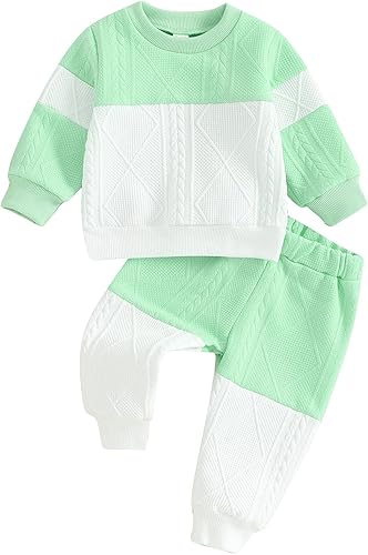 MERSARIPHY Ropa de bebé para bebé, sudadera de punto para bebé, suéter de punto, pantalones largos, ropa de otoño e invierno