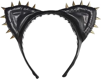 amscan Rebel Glam Cat Ears Headband | Black | 1 Pc.