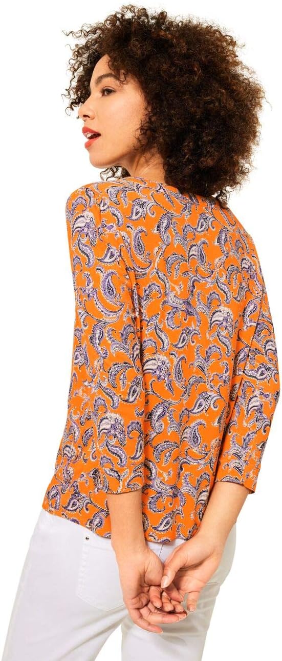 Street One Women's T-shirt 36 Shiny Tangerine