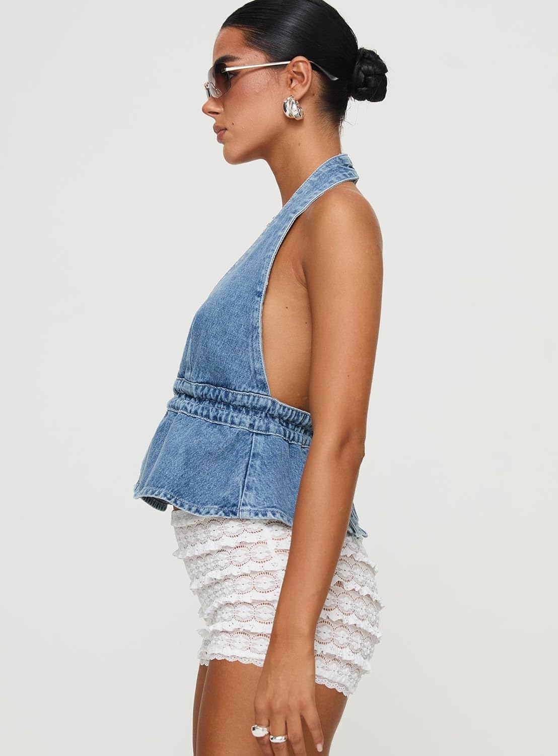 Princess Polly Sequoia Top Denim