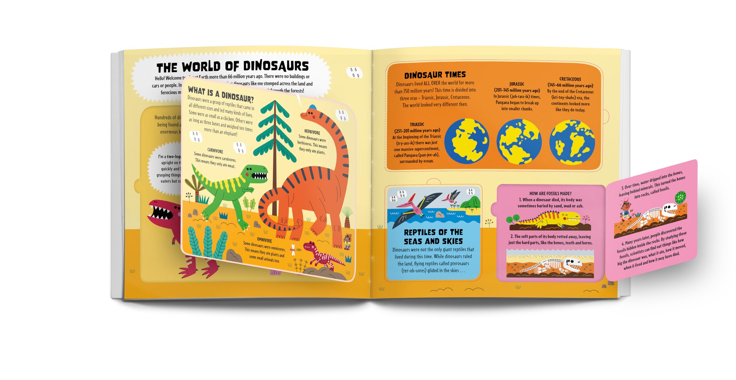Lonely Planet Kids My First Lift-the-Flap Dinosaur Atlas: Contains Over 50 Flaps to Lift: Explore the Roarsome World of Dinos | Wow Factor Facts & ... Discover | Brilliant Illustrations Throughout