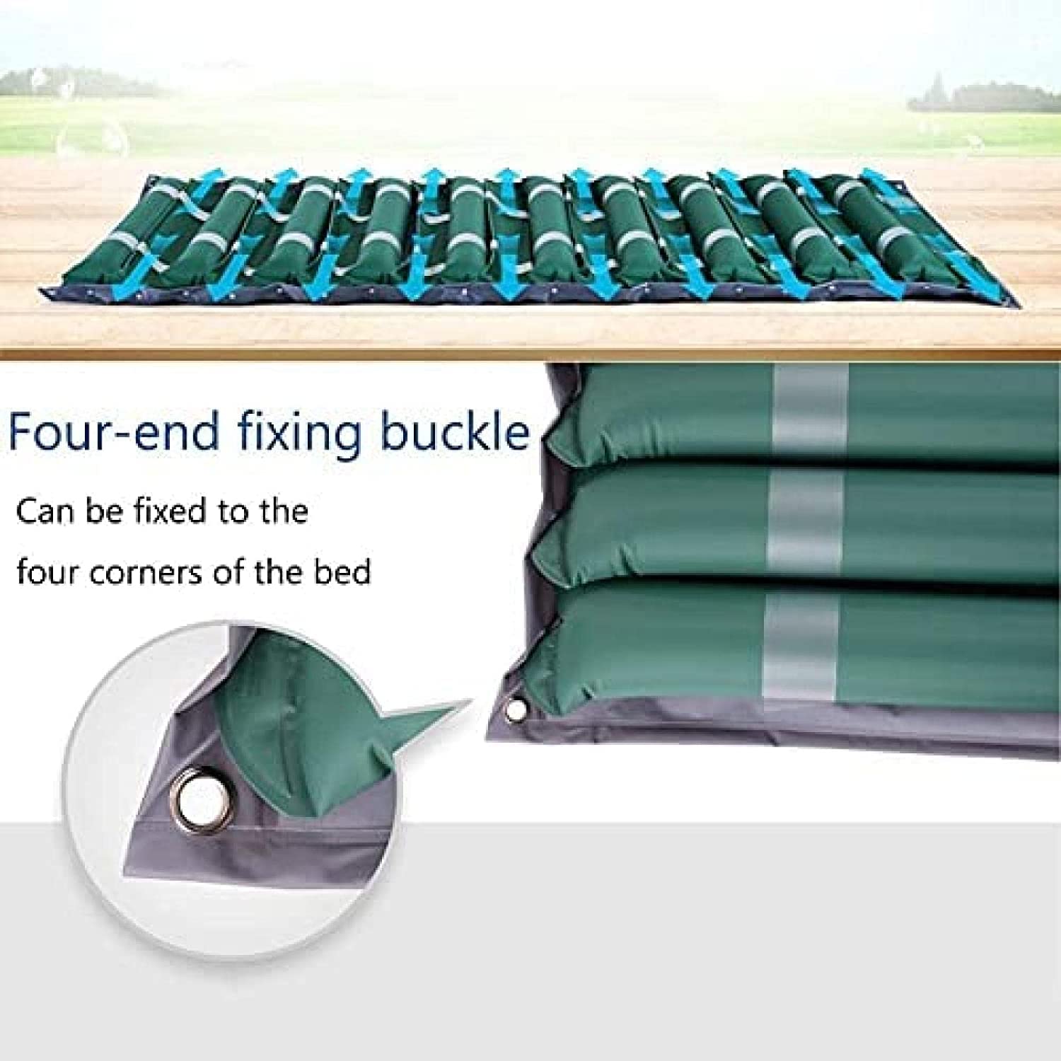 Colchón de Aire antiescaras con presión alterna, colchón de Aire Inflable con Sistema de Bomba eléctrica silencioso, para úlceras por presión