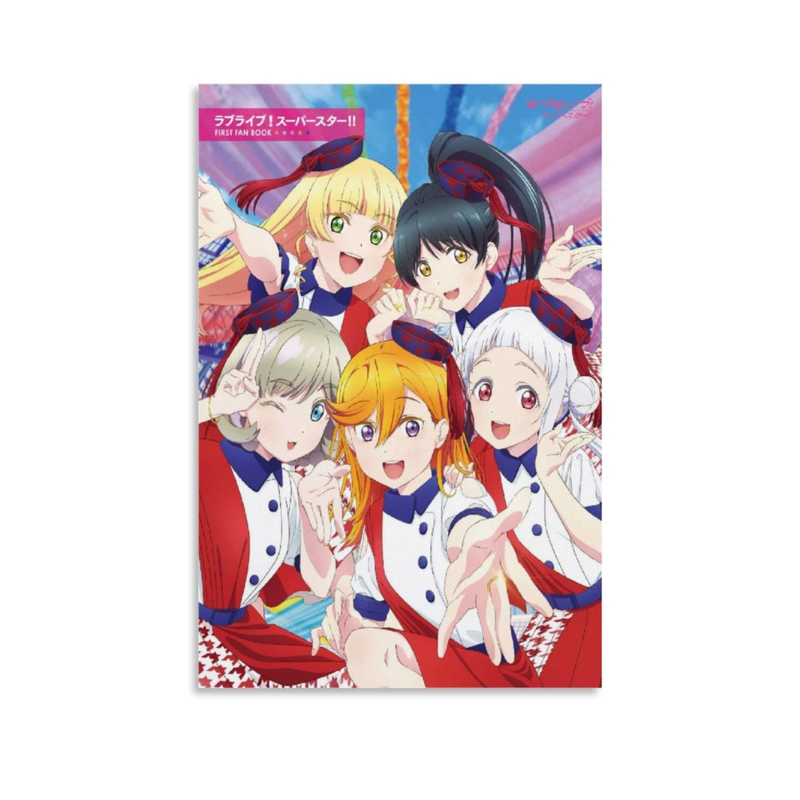 Haoyun Love Live Super Star Anime Poster Decorative Painting Canvas Wall Art Living Room Posters Gifts Bedroom Painting 20x30inch(50x75cm)