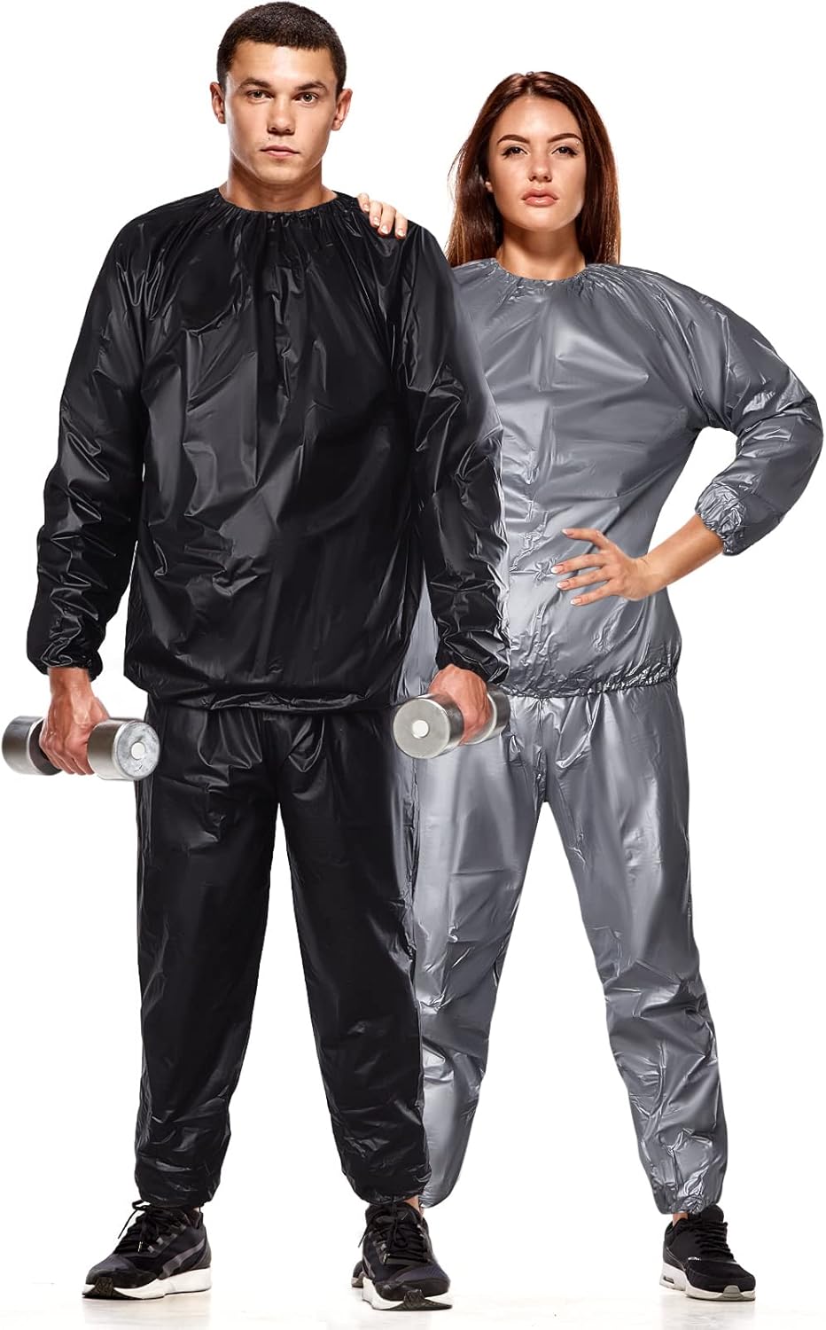2 Packs Sweat Sauna Suit Fitness Sauna Suit for Women