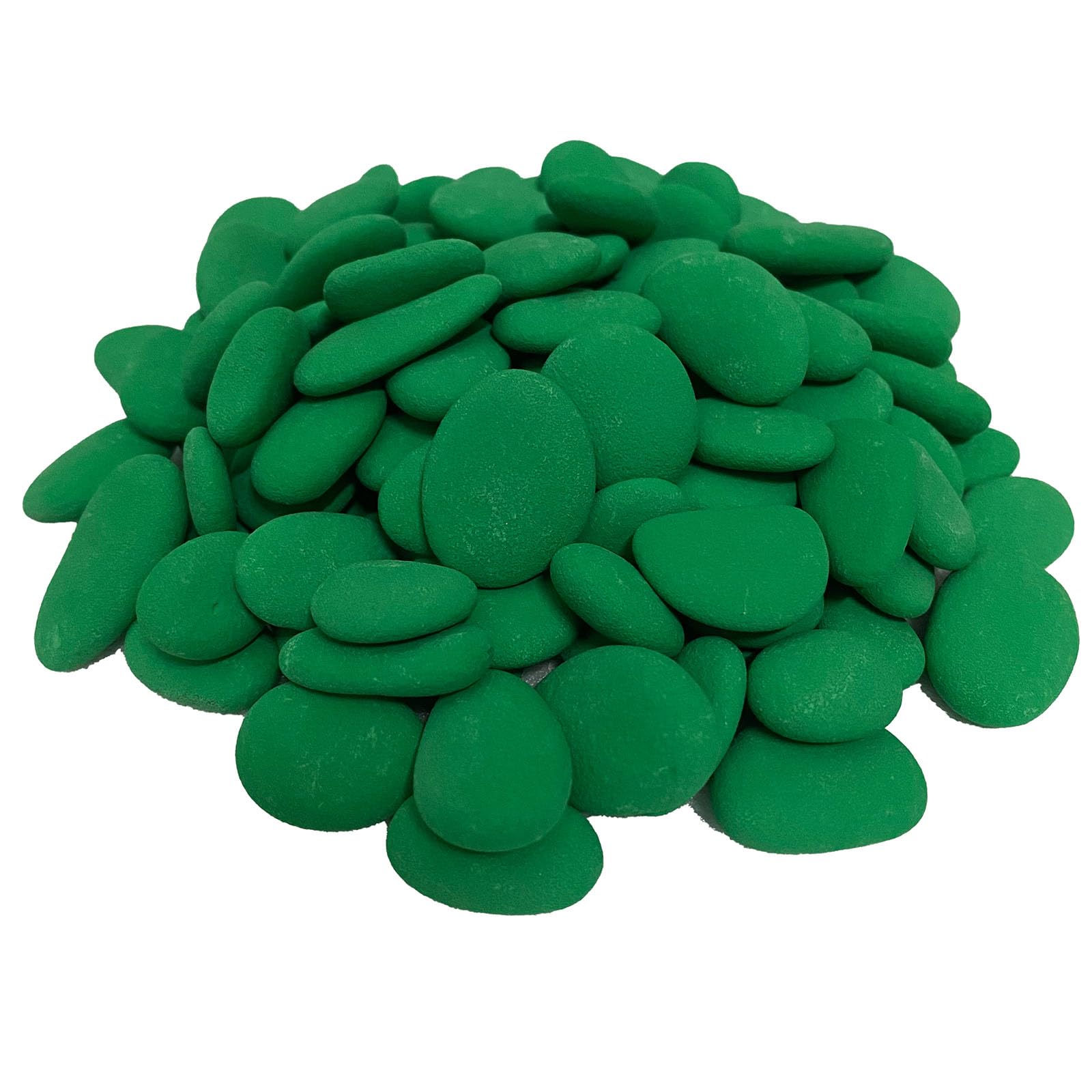 1lb Flat Pebbles for Painting,Rocks 1-3cm Green Stones for Crafts Arts