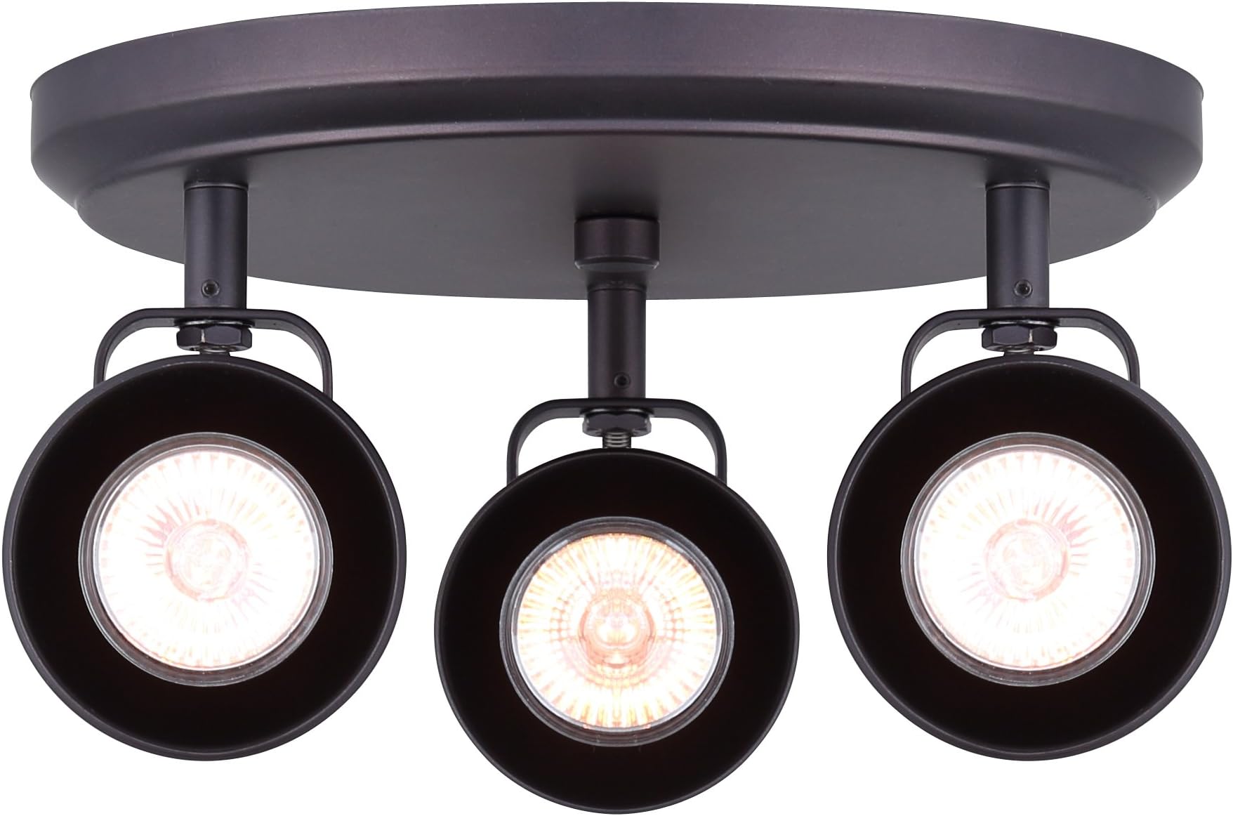 Canarm (3 light/wall light, Oil-Rubbed Bronze) - ICW622A03ORB10 Ltd Polo 3 Light Ceiling/Wall Adjustable Heads, Oil Rubbed Bronze