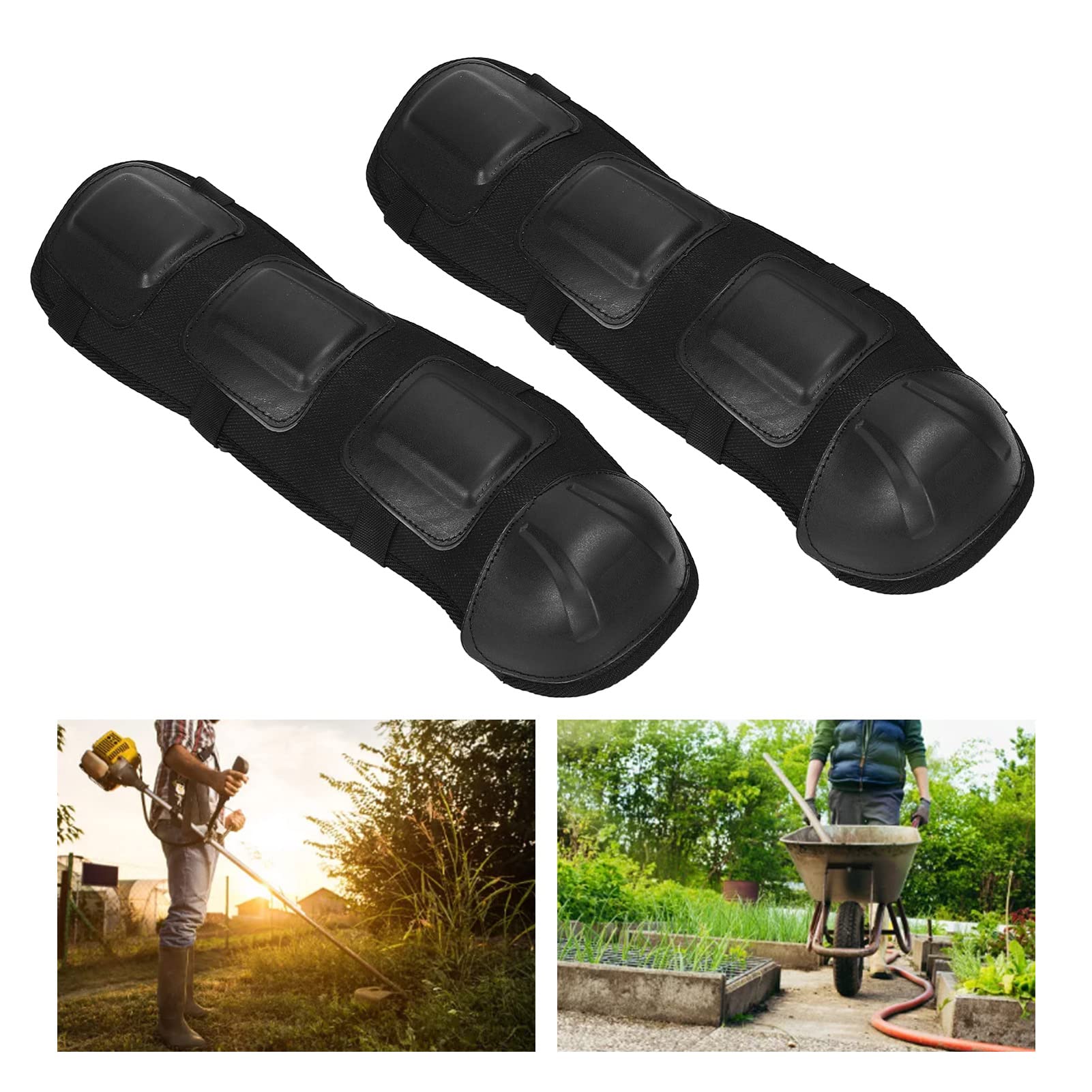 Protège-tibias pour Scie à Chaîne, Genouillères en PP EVA avec Ajustement Optimal, Protection Haute Résistance, Protège-jambes pour Tronçonneuse, pour Tondeuse à Gazon,