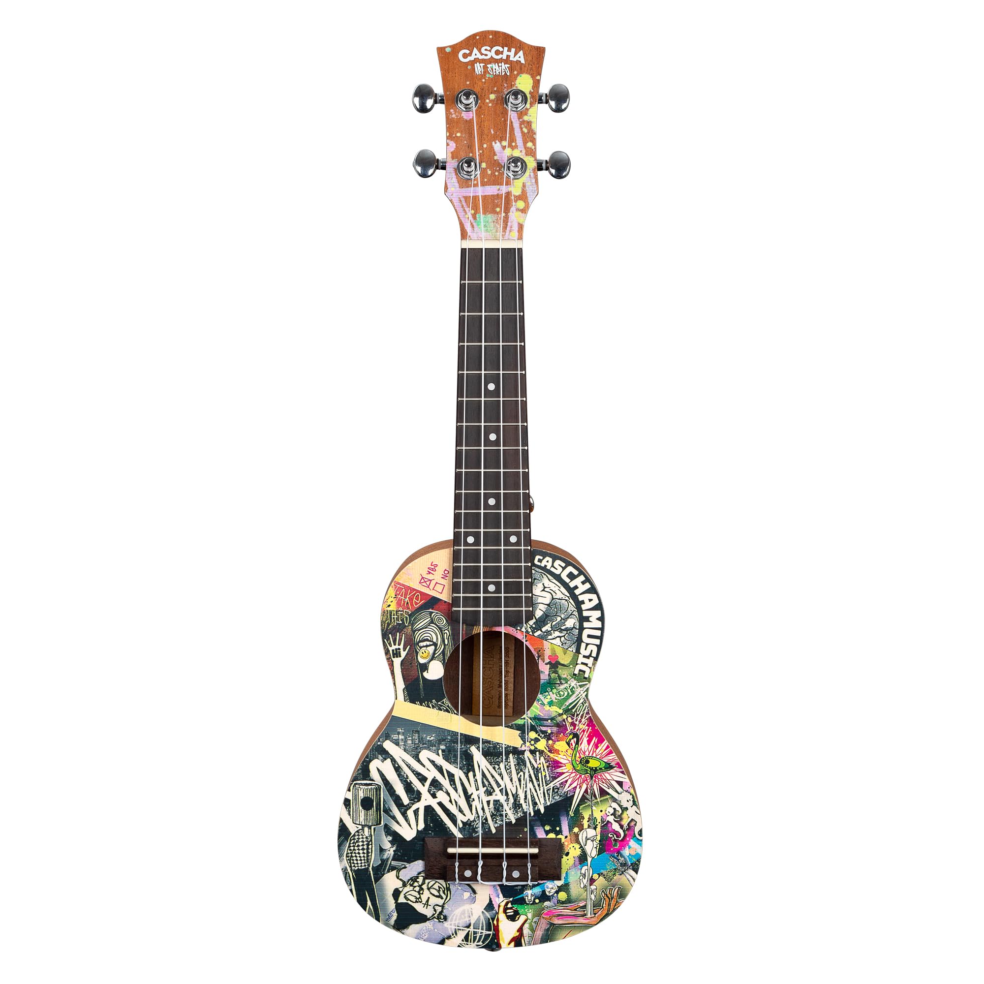 Cascha HH 2600 Sopran Art Series Urban Soprano Ukulele Starter Pack