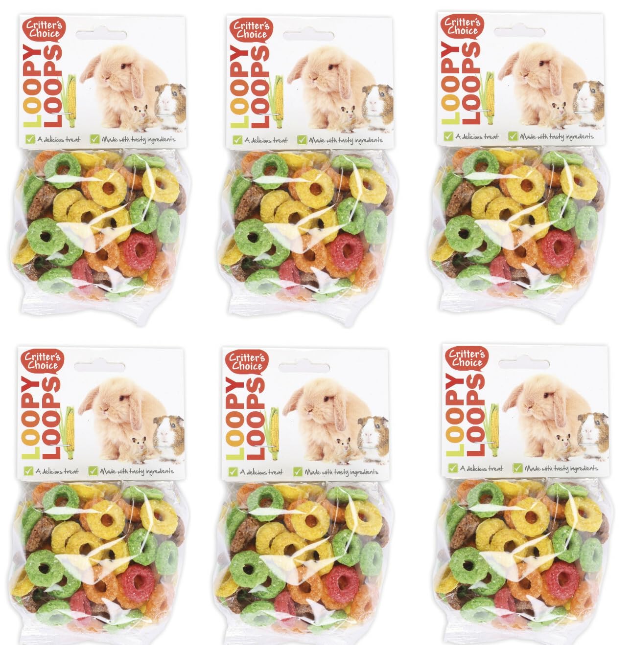 Critters Choice Loopy Loops 6 x 50g 300g