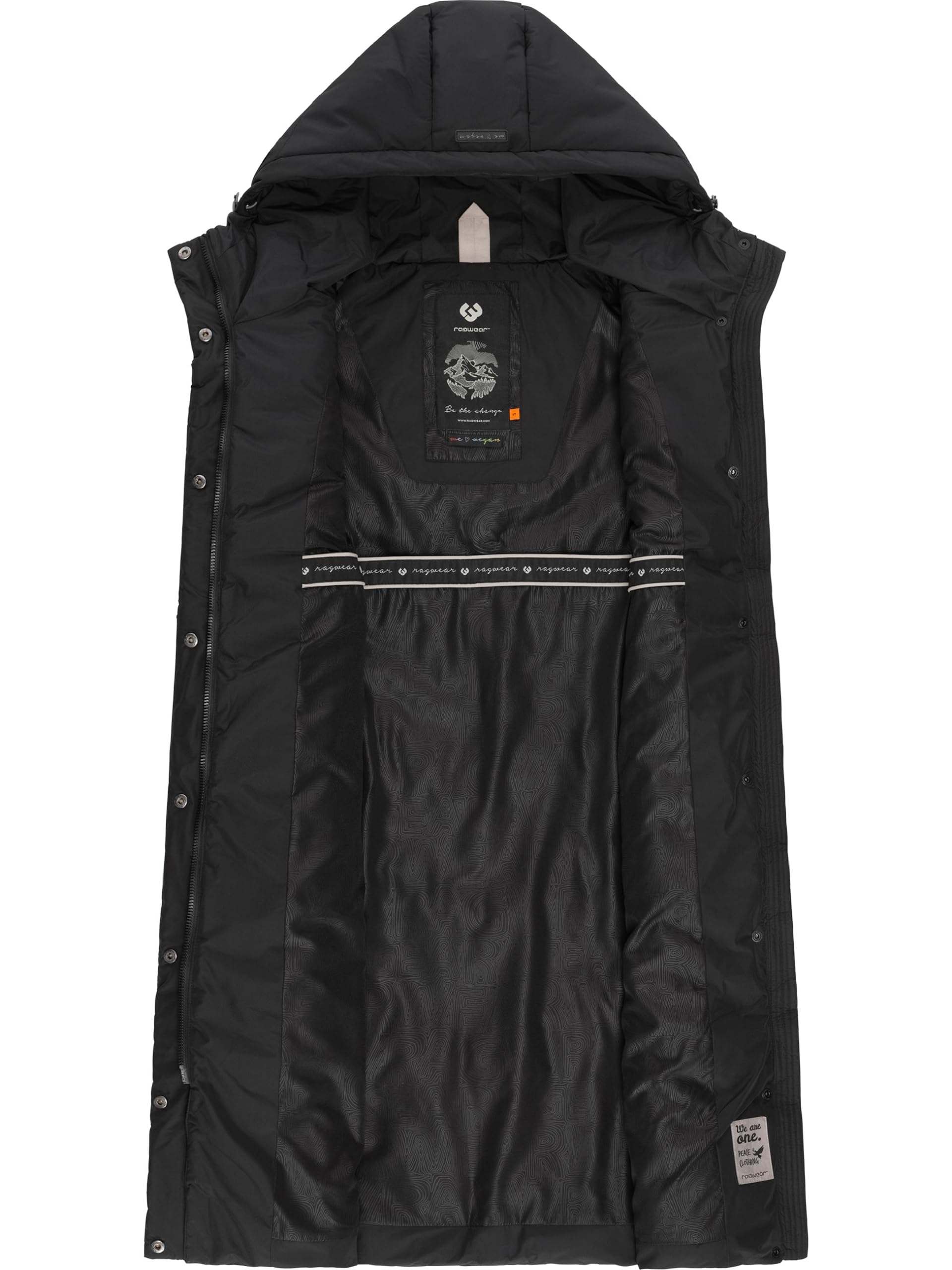 Ragwear Gilet trapuntato invernale da donna con cappuccio Suminka XS-6XL