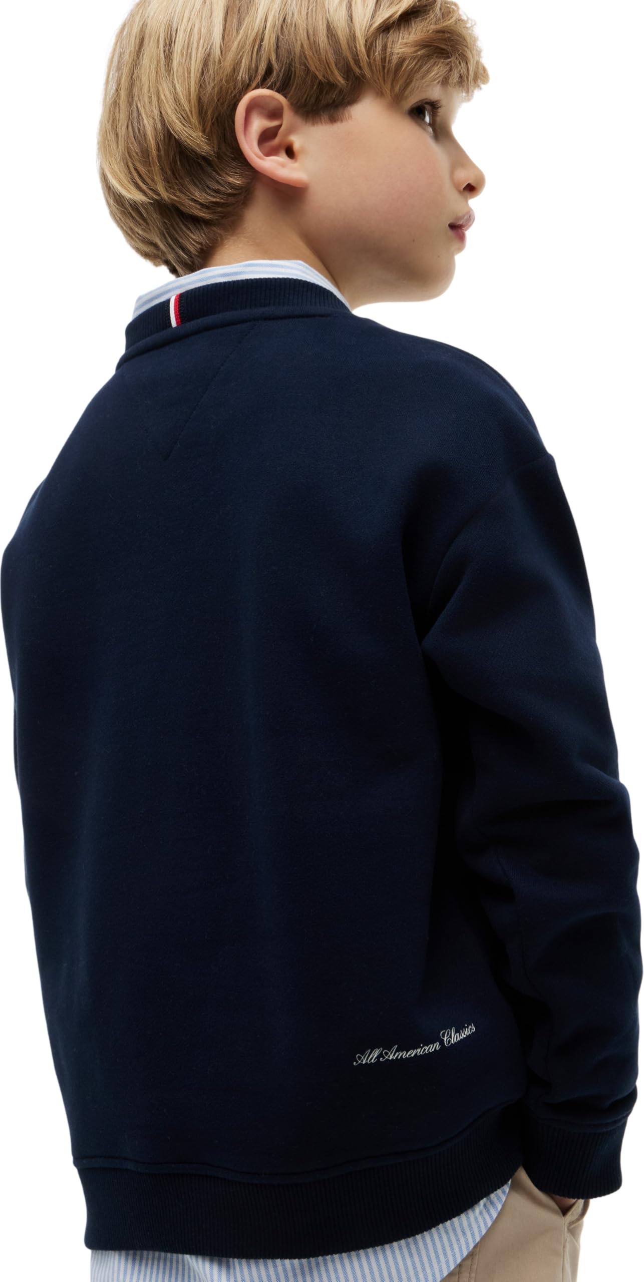 Tommy Hilfiger Outline Flag Graphic Sweatshirt Kb0kb10594 Felpa Pullover Bambini e Ragazzi