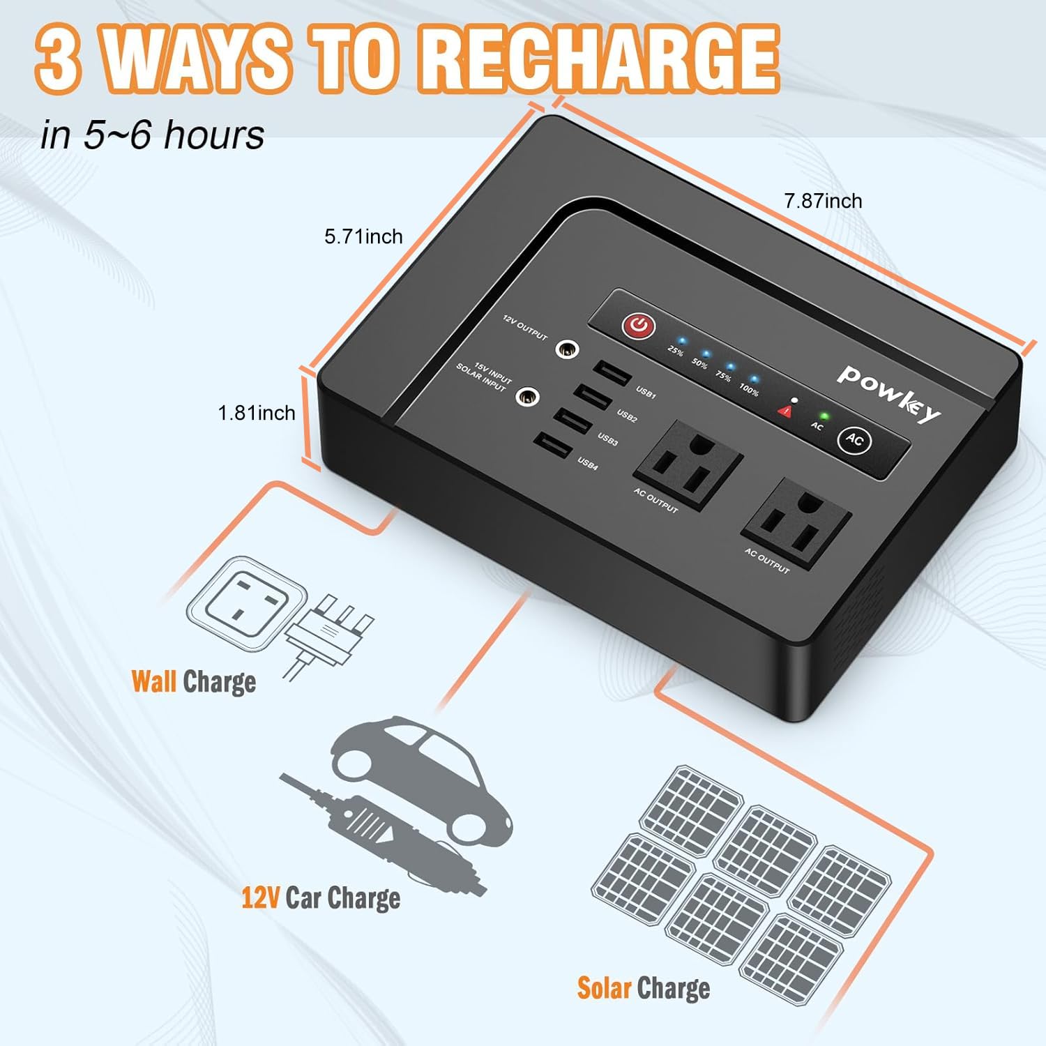 Powkey 200W ポータブル電源 モバイルバッテリー 42000mAh Amazon | Powkey 200W ポータブル電源 HP200 モバイルバッテリー