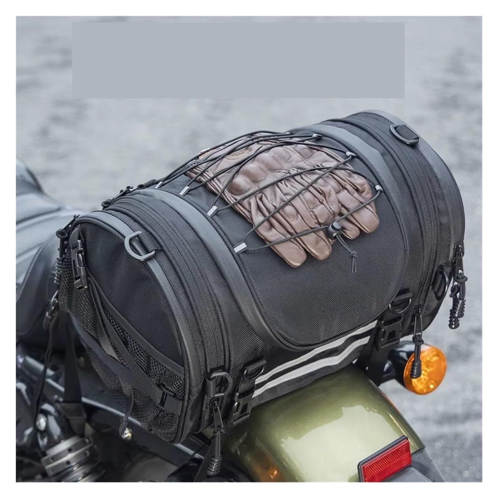 Moto Paraurti Borsa Universale Moto Coda Sissy Bar Espandibile Casco Bagagli Stivaggio Borsa Posteriore per Sella