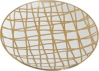 Vista 2 de Certified International Matrix Gold Plated 6" Luncheon/Canape Plates, Set of 6 Assorted Designs