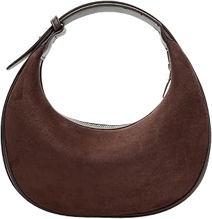 Herald Suede Crossbody Bag with Adjustable Strap