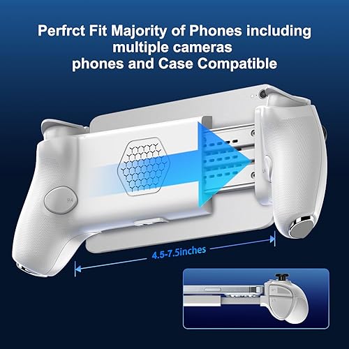 Vista 9 de DongBlitz - Controlador de juegos móvil para iPhone 17/16/15 Serie y Android (USB-C) Conecta y juega - Reproducción remota para PS/Xbox/PC, Juego