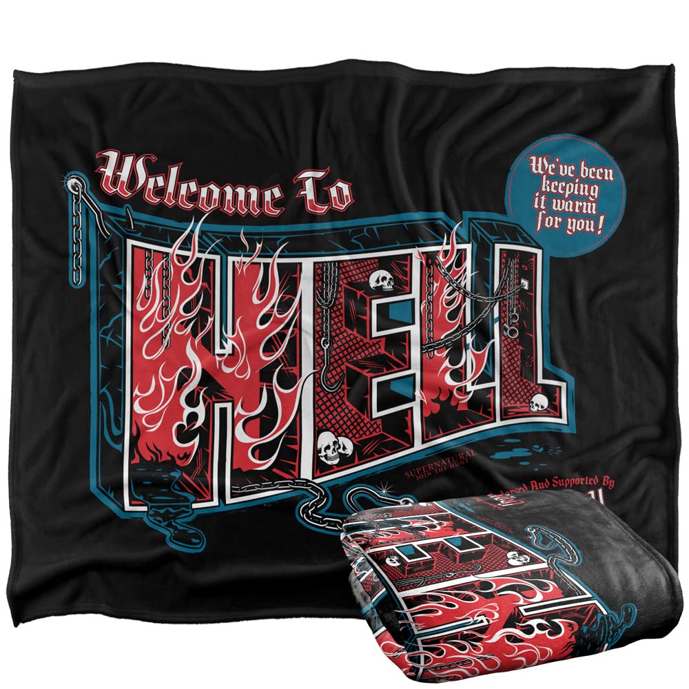 SUPERNATURAL Welcome Officially Licensed Silky Touch Super Soft Throw Blanket 152 x 127 cm
