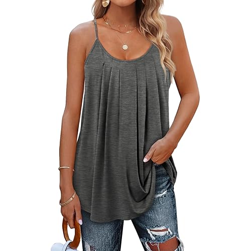 Geifa Summer Tank Tops for Women Vacation Outfits 2025 Fashion Trendy Clothes