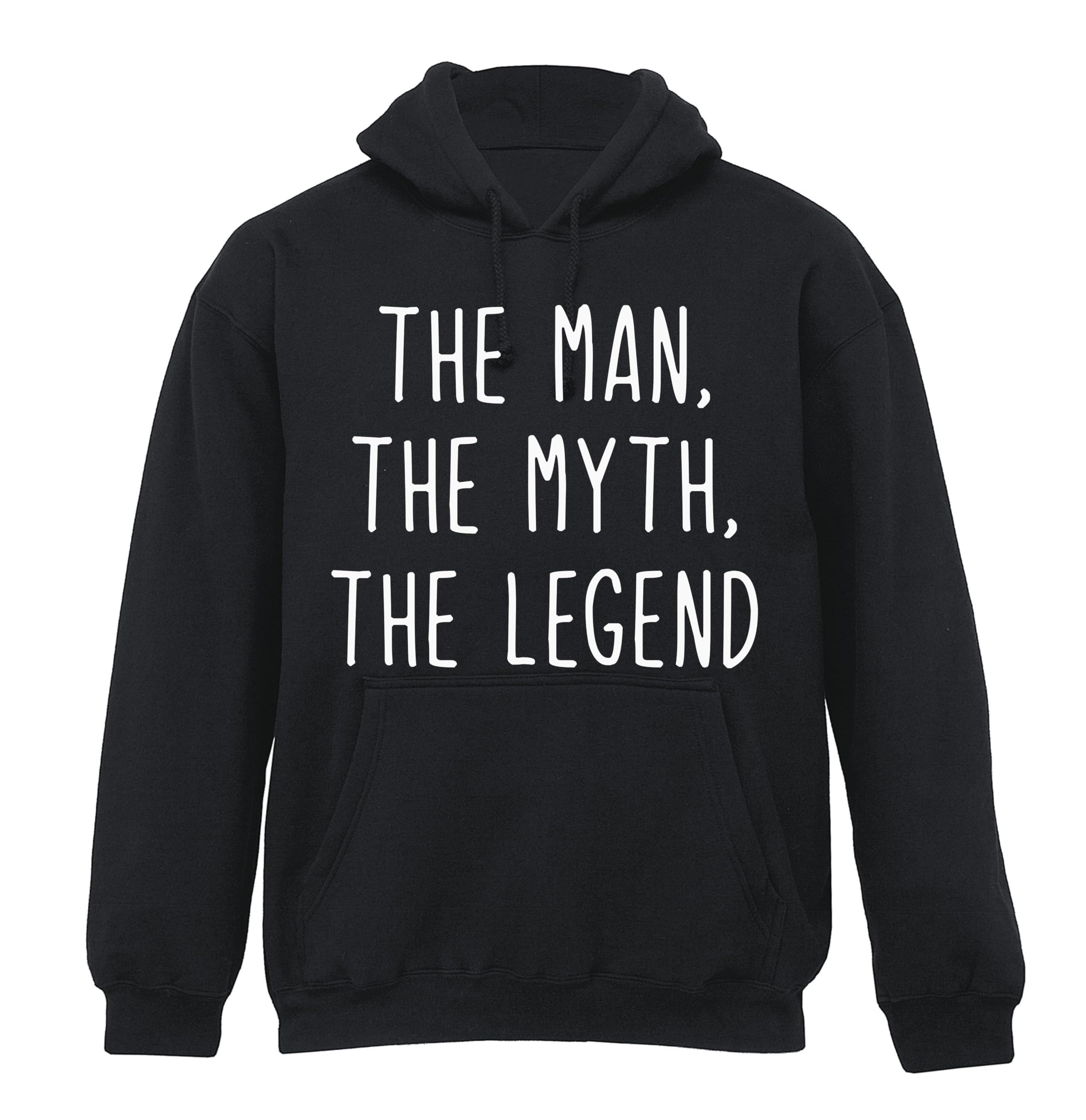 The man, The Myth, The legend quote Hoodie humour grumpy dad husband present gift shirt premium funny sarcasm mens Black