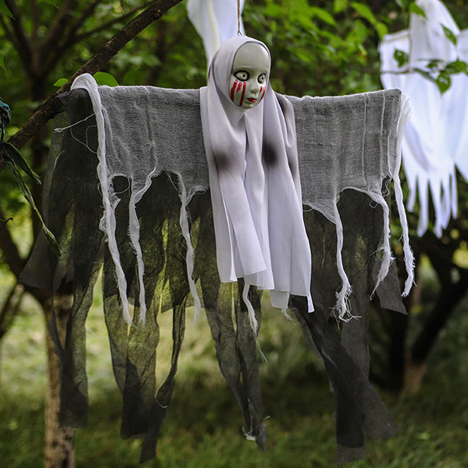 Amazon.co.jp: ハロウィン 飾り お化け屋敷 幽霊 ゴースト ハンギング