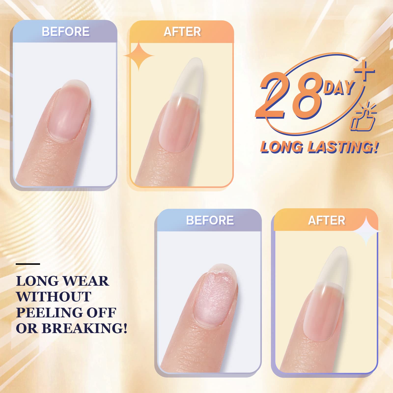 ROSALIND Poli Żel do Paznokci Jasne Kolor, 15ml Poly Extension Gel Soak Off UV LED Gel Extension Nail Builder, Żelowy Lakier do Paznokci, Clear Color Poly Nail Gel, 1szt