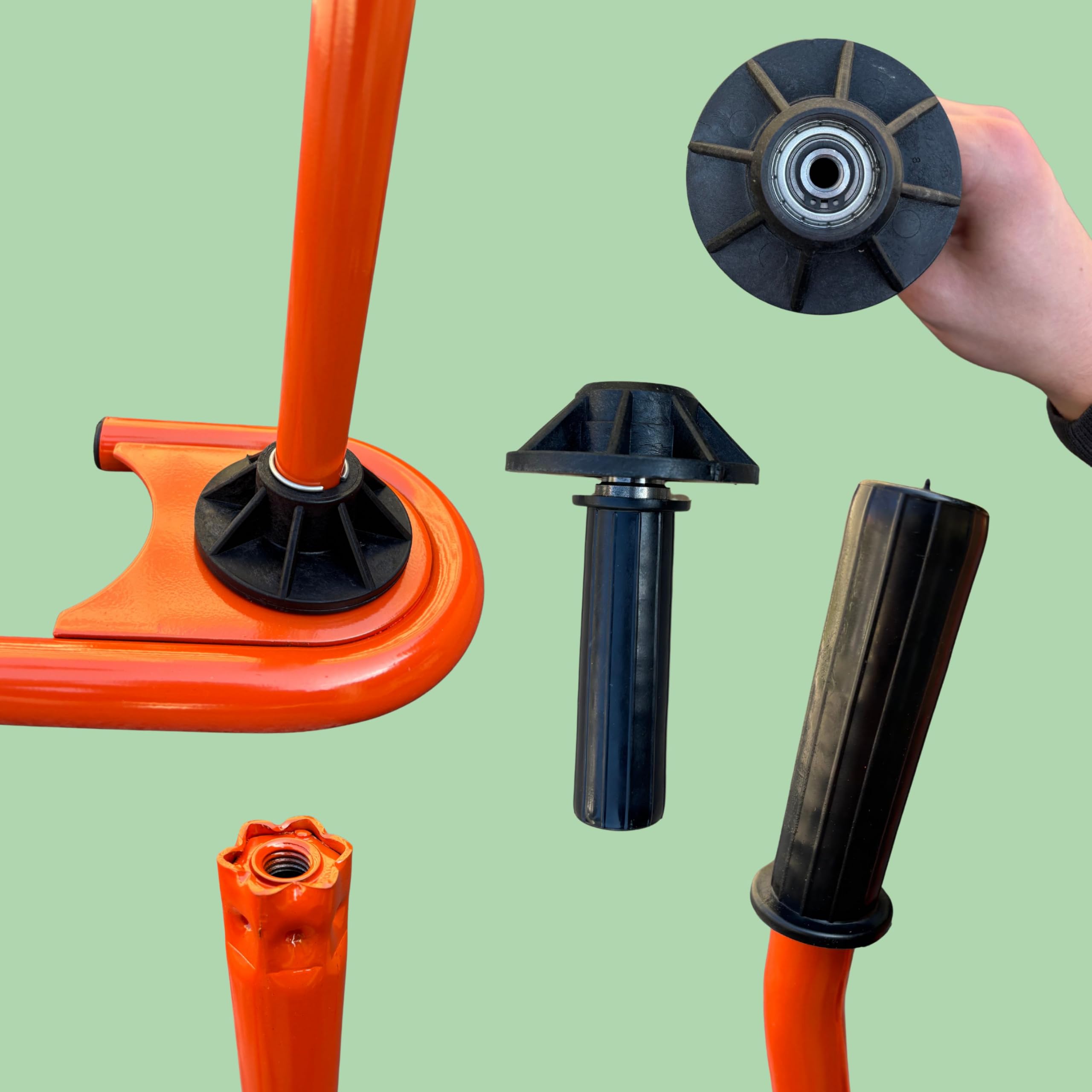 Profi Abroller Premium Orange Stretchfolienspender Abwickler