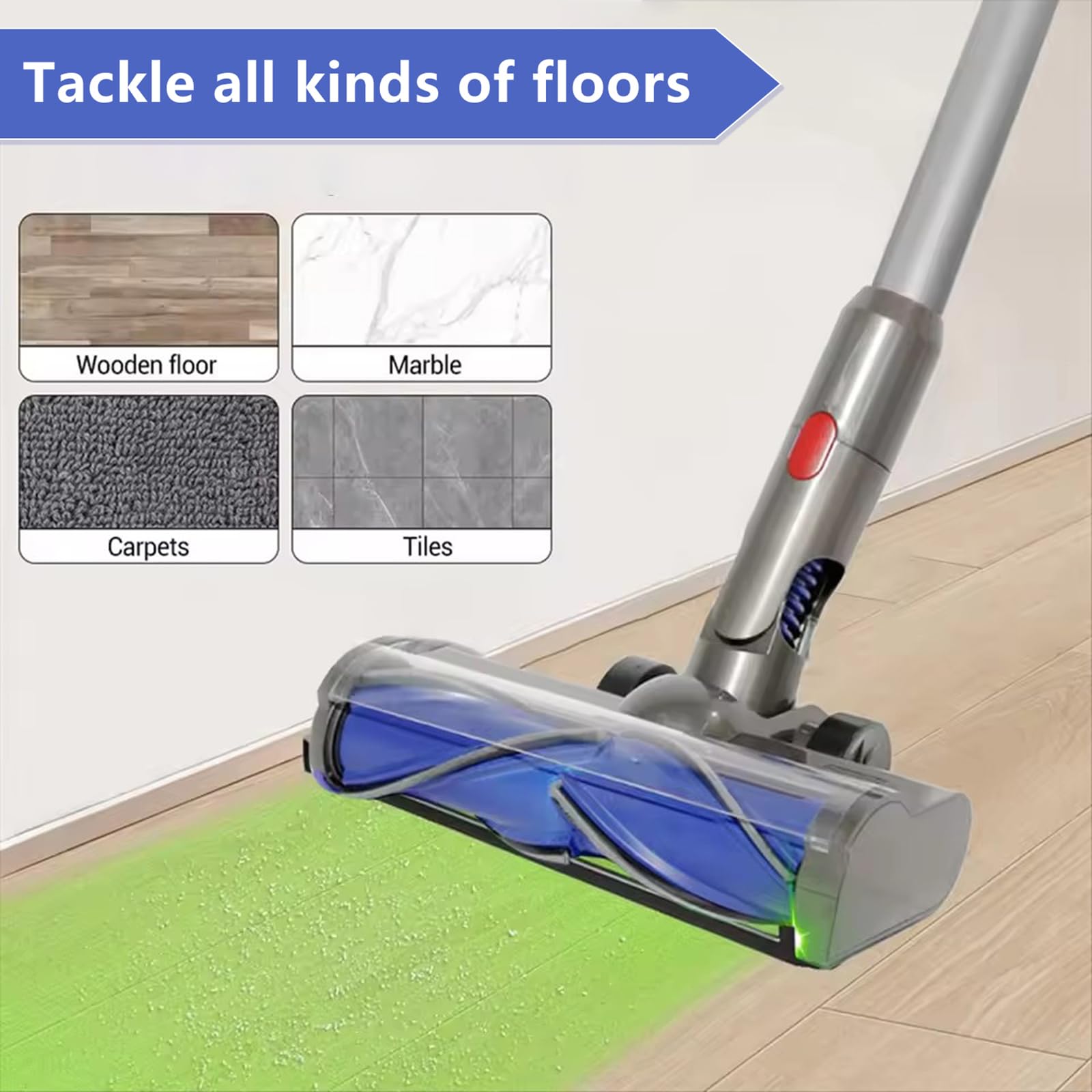 Direktantriebsbürstenkopf, Kompatibel for Dyson, V7 V8 V10