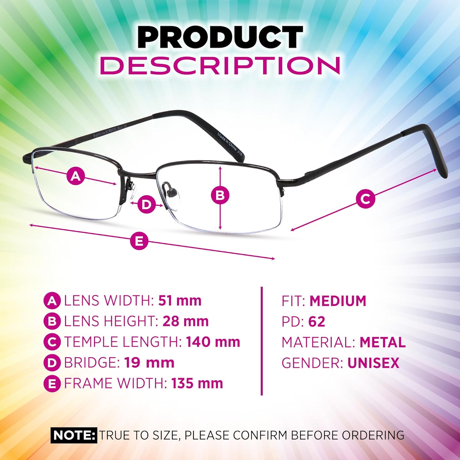 Sightline Progressive Multifocus Reading Glasses for Men and Women Readers 6000 - Image 4