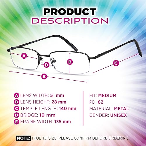 Miniatura 4 de Sightline Multifocus - Gafas de lectura 6000 Gunmetal con aumento de 2.50