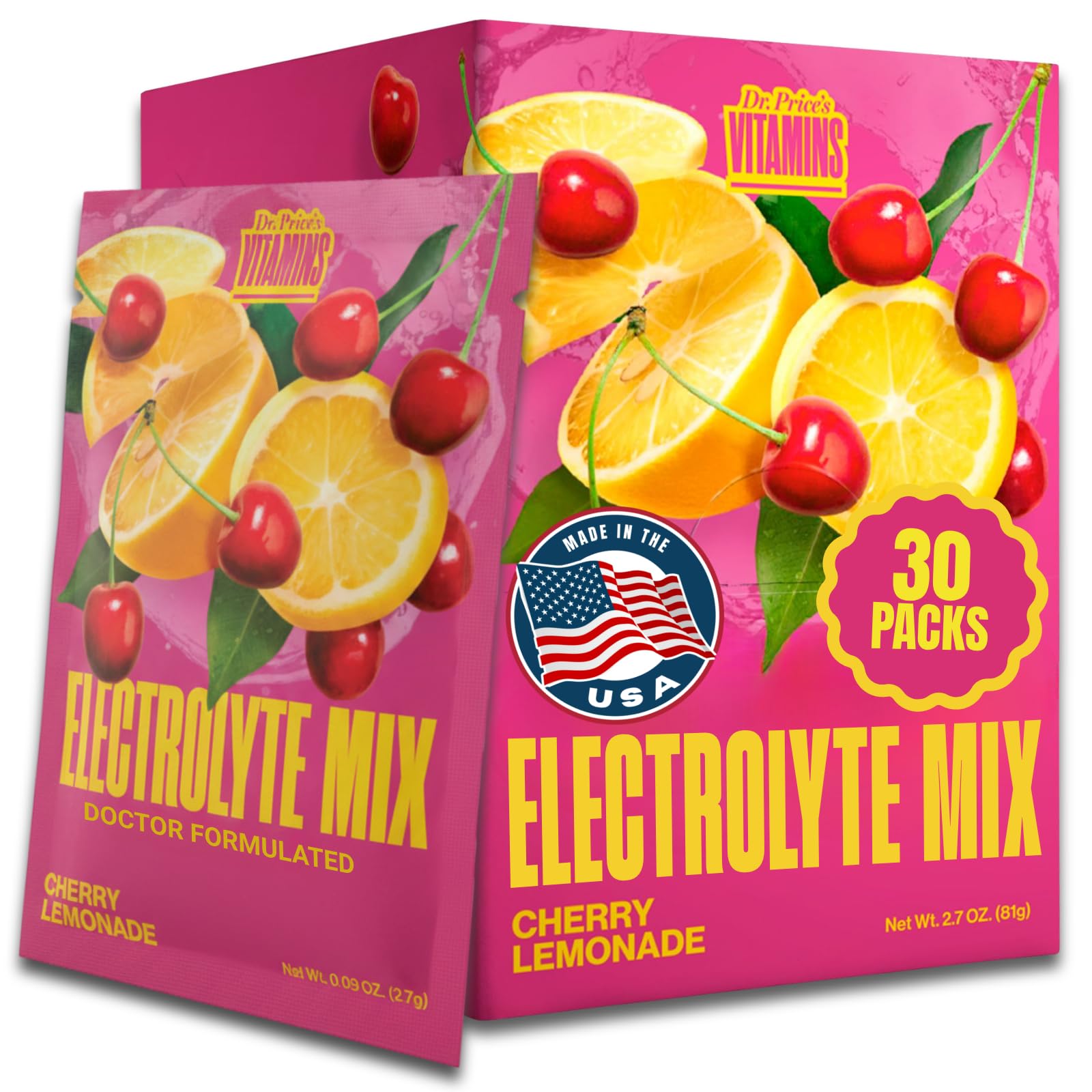Dr. Price's Electrolytes Powder Packets, Variety Pack, 30 Packs — Amazon image 7